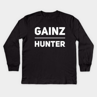 Gainz hunter Kids Long Sleeve T-Shirt